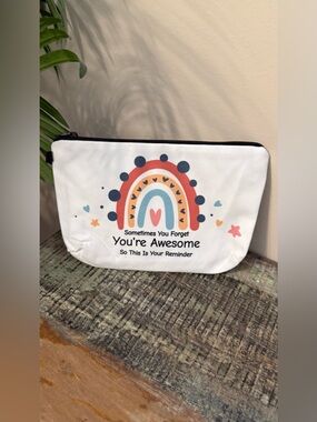 Sometimes You Forget You’re Awesome So This Is Your Reminder Makeup bag. New.